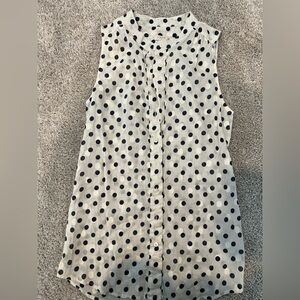 J crew sleeveless shirt